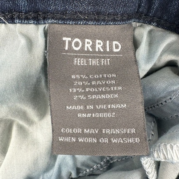 Torrid Jegging Super Soft High Waist Stretch Whiskered Casual Women Sz 20S (42) - Picture 6 of 8